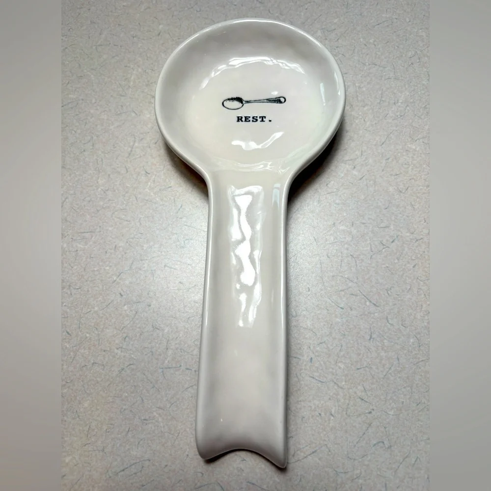 Rae Dunn Artisan Collection Kitchen Utensil Rest Holder